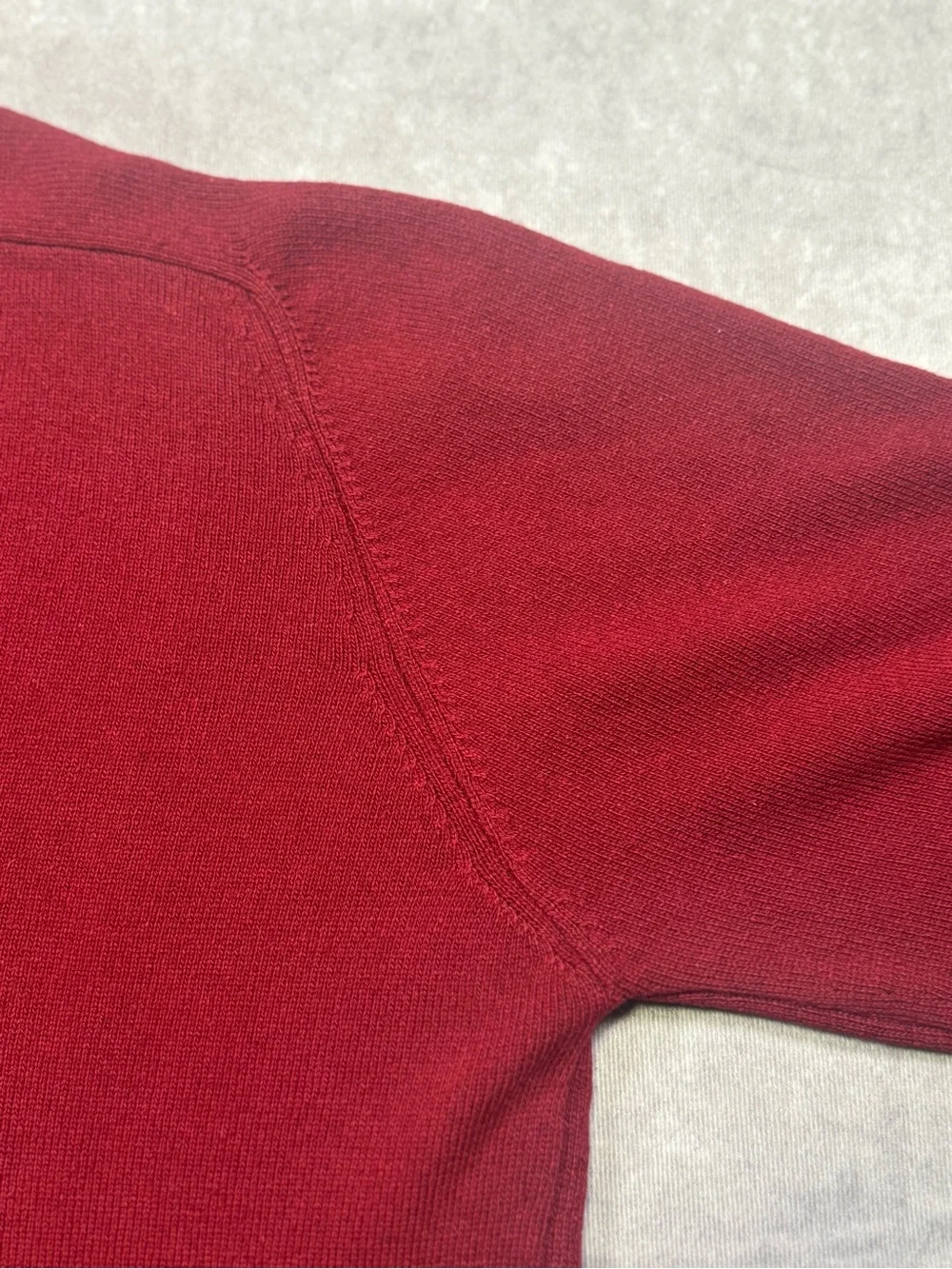 EUC 100% Cashmere Vintage Sir Pendleton Men's V-Neck Sweater - Deep Red